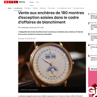 RTL.LU  180 montres d’exception saisies dans le cadre d'affaires de blanchiment