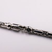 Collier et pendentif or blanc