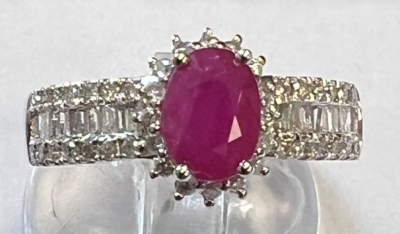 Bague Rubis et diamants