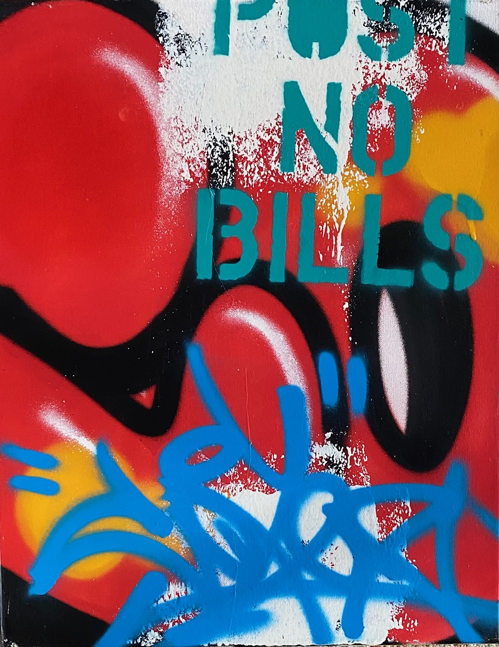 De la série POST NO BILLS (version rouge), 2017
