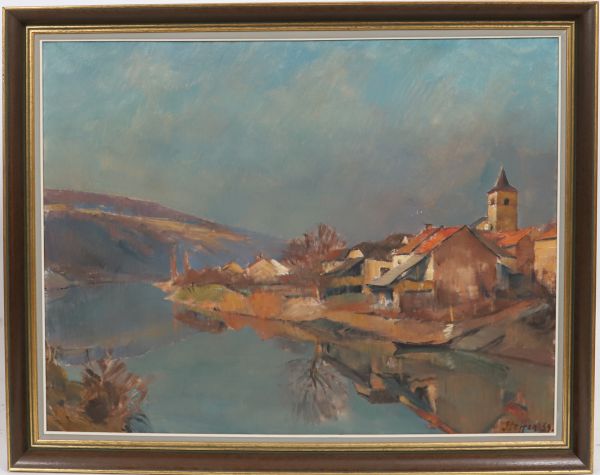 Roger STEFFEN (1924-1994) - Vue de Moselle