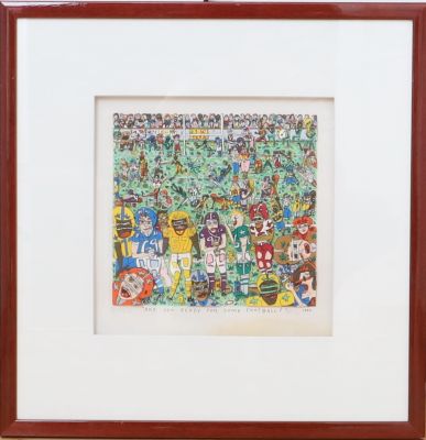 «Are you ready for some football» de James Rizzi (1950-2011)