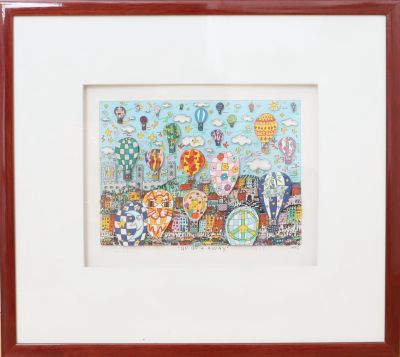 « Up Up + Away » de James Rizzi (1950-2011)