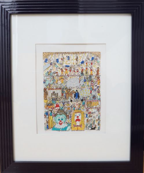 « The greatest show on earth » de James Rizzi (1950-2011)