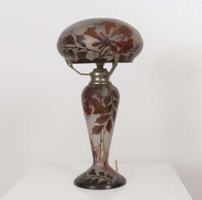 Lampe champignon PEYNAUD (bordeaux)