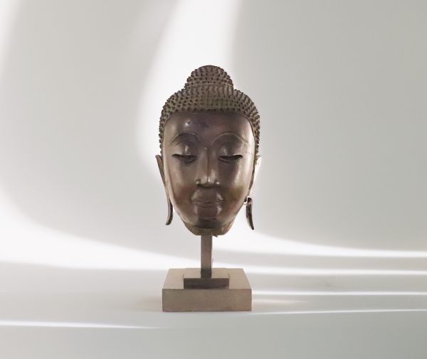 Tête de Buddha en Bronze