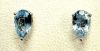 Paire de boutons d'oreilles - Topazes poire