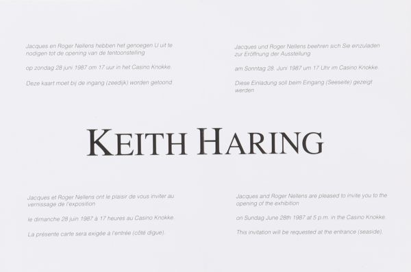 Keith Haring (1958-1990) d'après