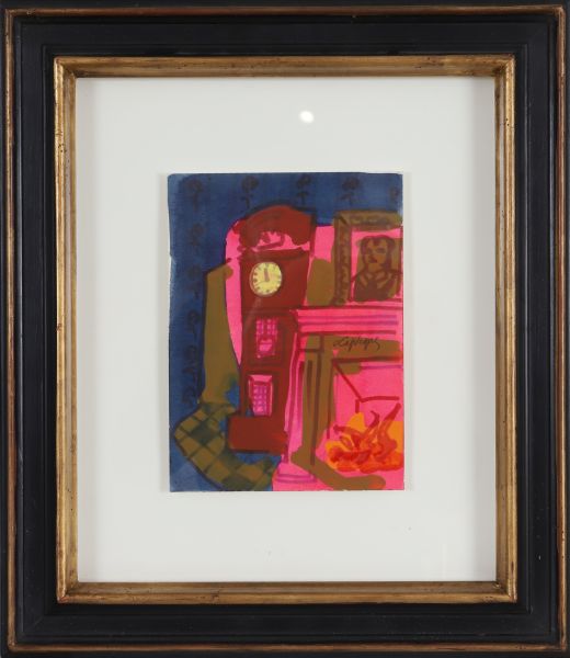 Charles Lapicque (1898-1988) “intérieur de la cheminée“