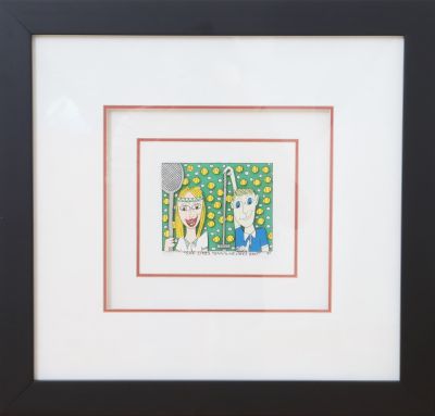 « She likes tennis - He likes Golf » de James Rizzi (1950-2011)