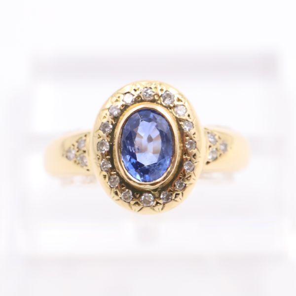 Bague Design en or jaune rhodié 18k