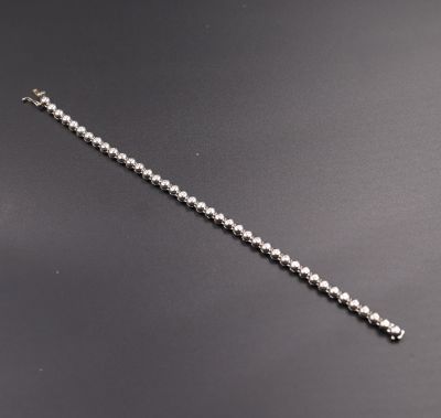 Bracelet or blanc et diamants