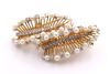 Broche perles et diamants