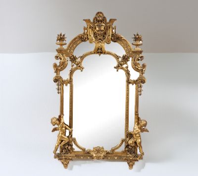 Important miroir Rocaille de style Régence