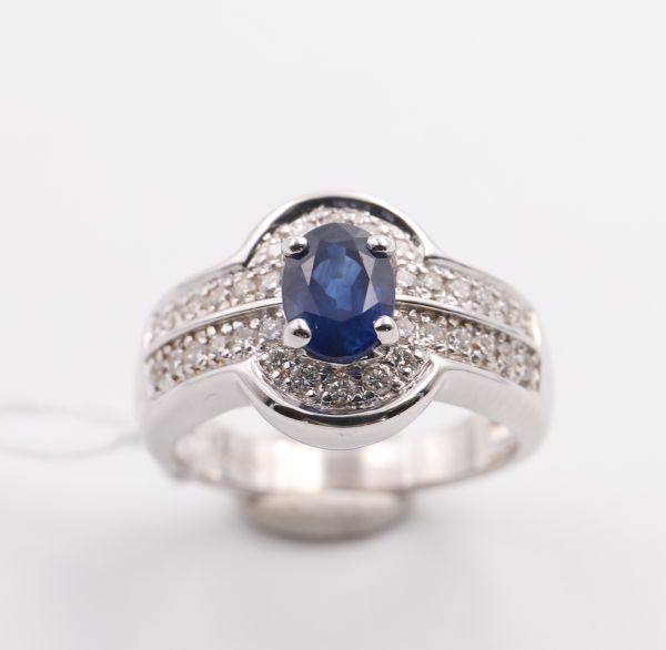 Bague Saphir et diamants