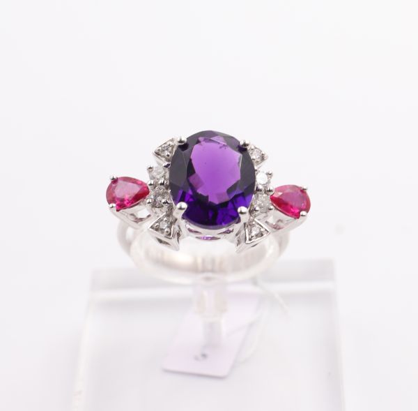 Bague Cocktail - Améthyste