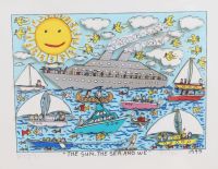 « The Sun, The sea and we » de James Rizzi (1950-2011)