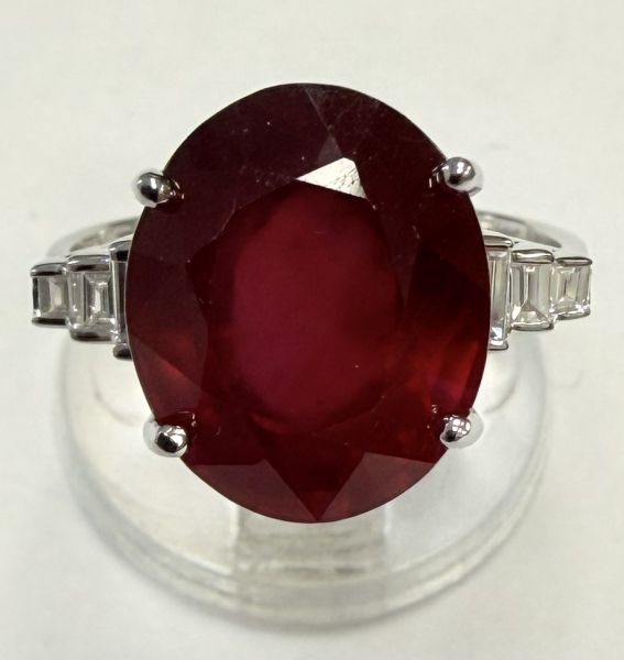 Bague de style Art Déco - Rubis