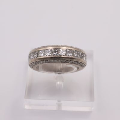 Alliance Or blanc et diamants