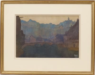 Sosthène Weis (1872-1941) - Vue du Grund