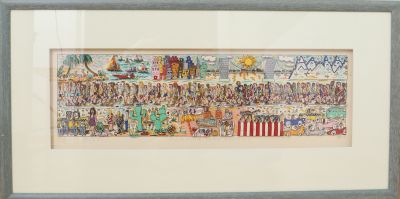 «Running Thru America» de James Rizzi (1950-2011)