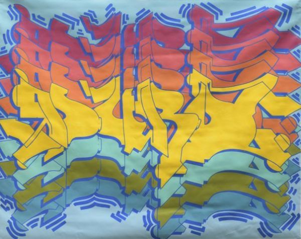 Shake Rattle and Roll Acrylique sur toile. 134 x 170 cm