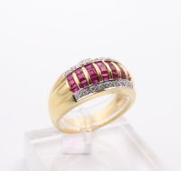 Bague Jonc Rubis