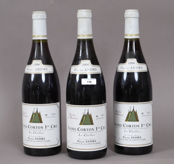Aloxe-Corton 1er cru 1998 (x3) - Réf 54