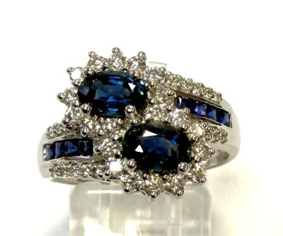 Bague Toi et Moi Saphirs