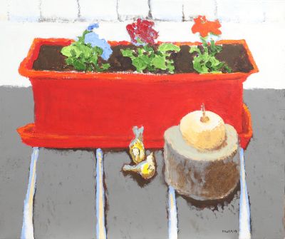 Jean-Marie BIWER (né en 1957) - La jardinière