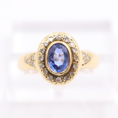 Bague Design en or jaune rhodié 18k