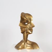René WIROTH (né en 1945) - Sculpture tricéphale 