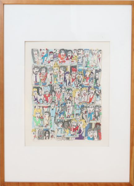 « Café in Paris » de James Rizzi (1950-2011)