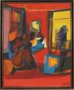 Marcel Mouly (1918 - 2008) ”Nu à la chambre rouge“