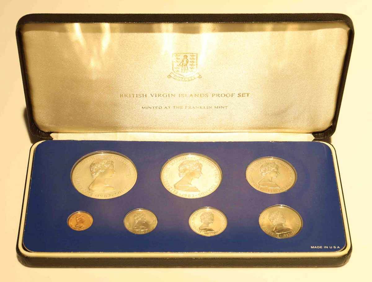Coffret de pièces des îles vierges