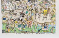 « Sometimes it’s the sand » de James Rizzi (1950-2011)