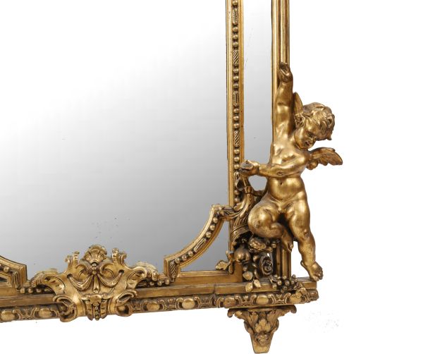 Important miroir Rocaille de style Régence