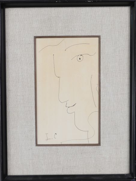 Jean Cocteau (1889-1963) Attr « Profil de gauche » 