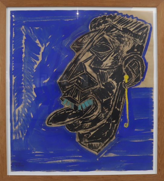 MORITZ NEY ( né en 1947) - Portrait Africain