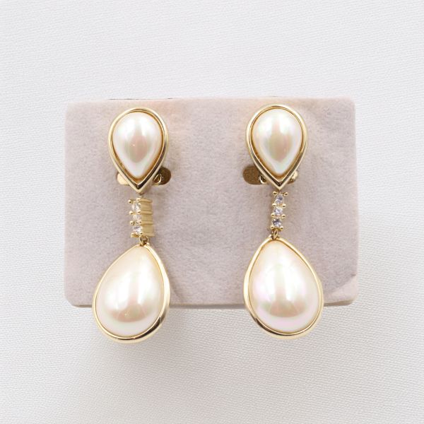 Boucles d’oreilles cabochon Christian DIOR