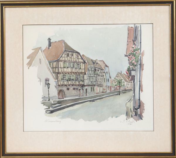 « Wissembourg » de Jean-Paul Schaeffer (1928-2010)