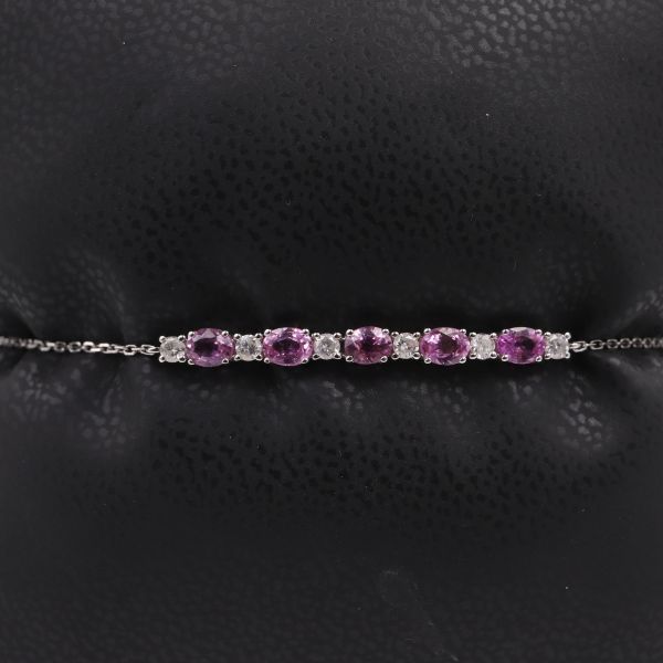 Bracelet Saphirs roses