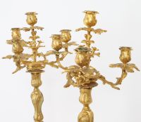 Paire de candélabres rocaille