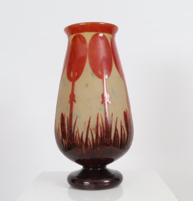 Important Vase Le verre français