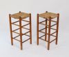 Paire de tabourets de Charlotte Perriand (1903-1999)