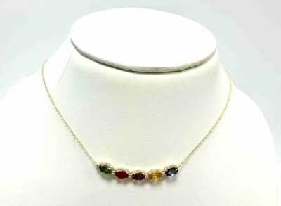 Collier nuances de Saphirs