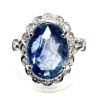 Belle bague Marguerite Saphir