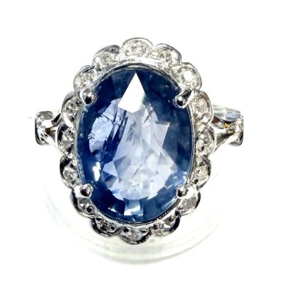 Belle bague Marguerite Saphir