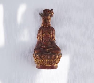 Petit buddha patine rouge
