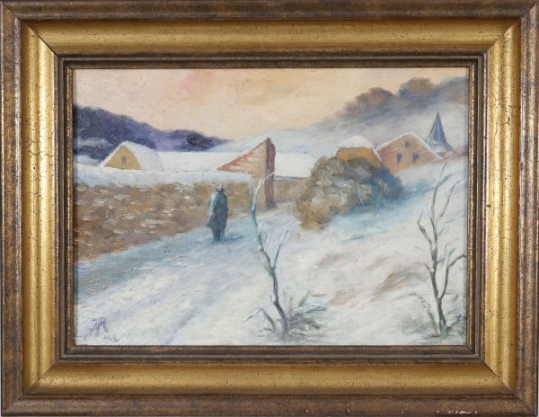 Harry Rabinger (1895-1966) - Paysage enneigé 